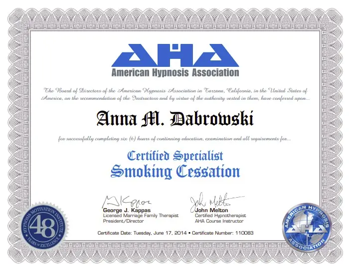 Smoking Cessation Certified Specialist - AHA