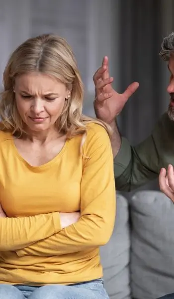 Woman being yelled at by partner